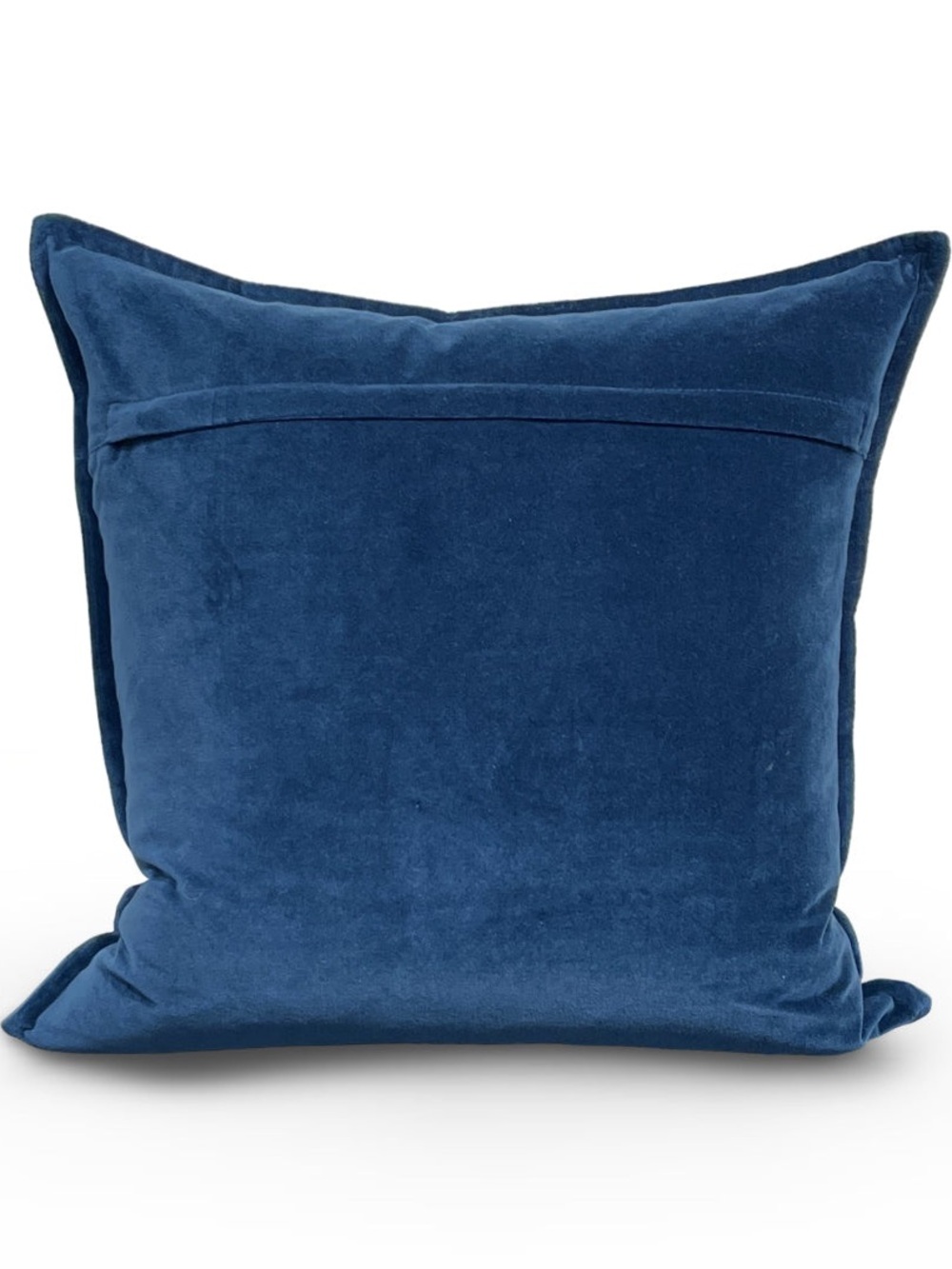 Surya Velvet Throw Pillow in Deep Navy